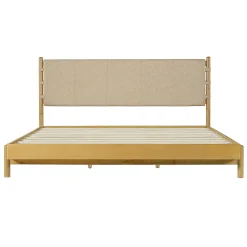 Mid Century Modern Upholstered Headboard Bedframe