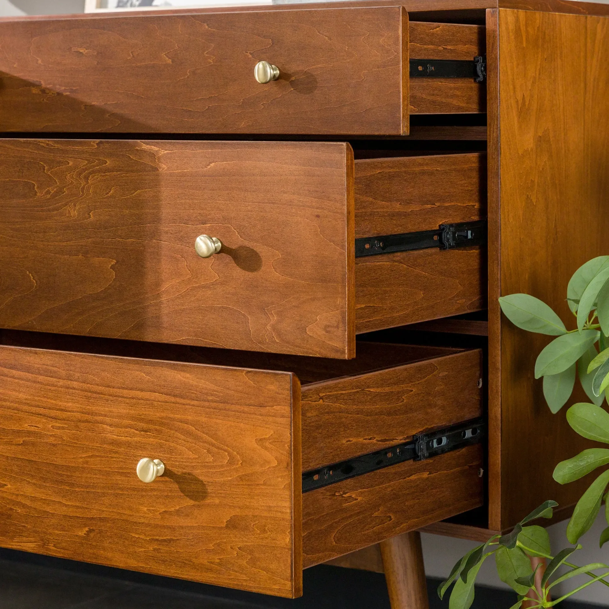 Mid-Century 70" Modern Console Buffet Sideboard
