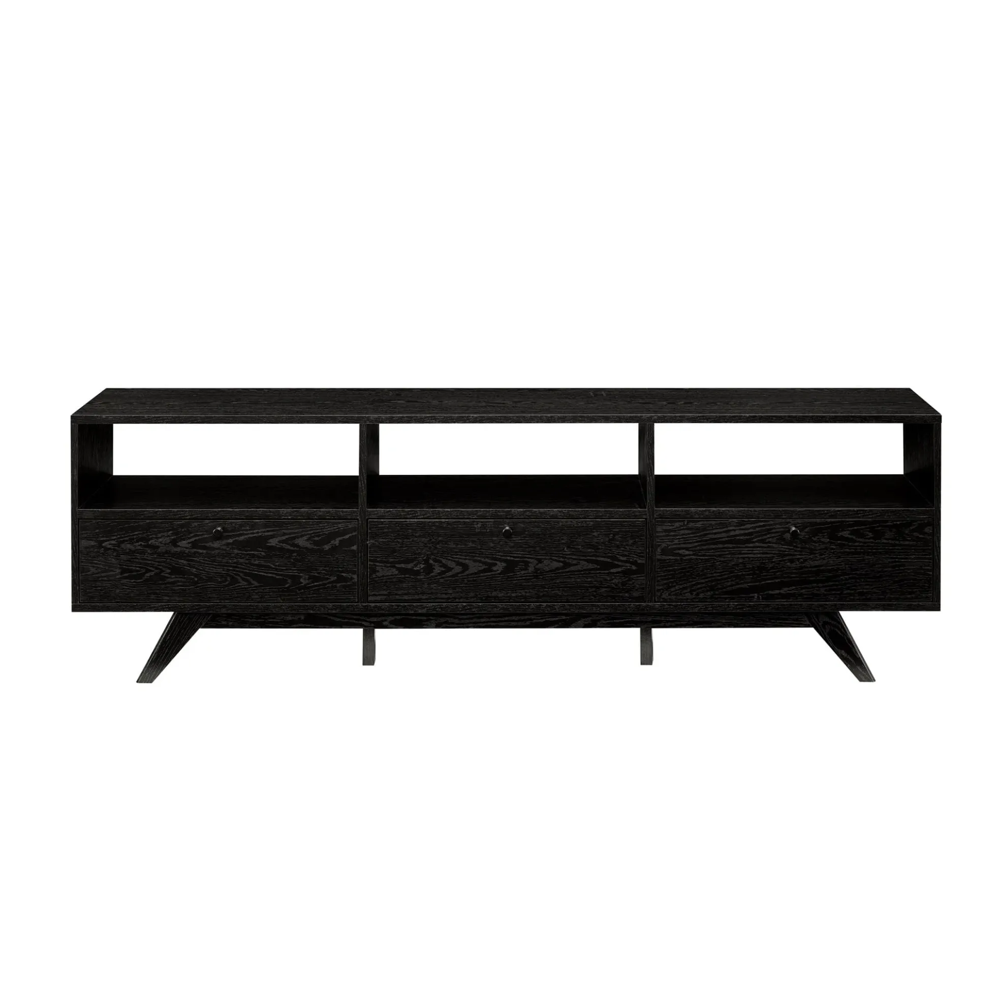 Mid-Century Kela Modern 3-Door TV Stand