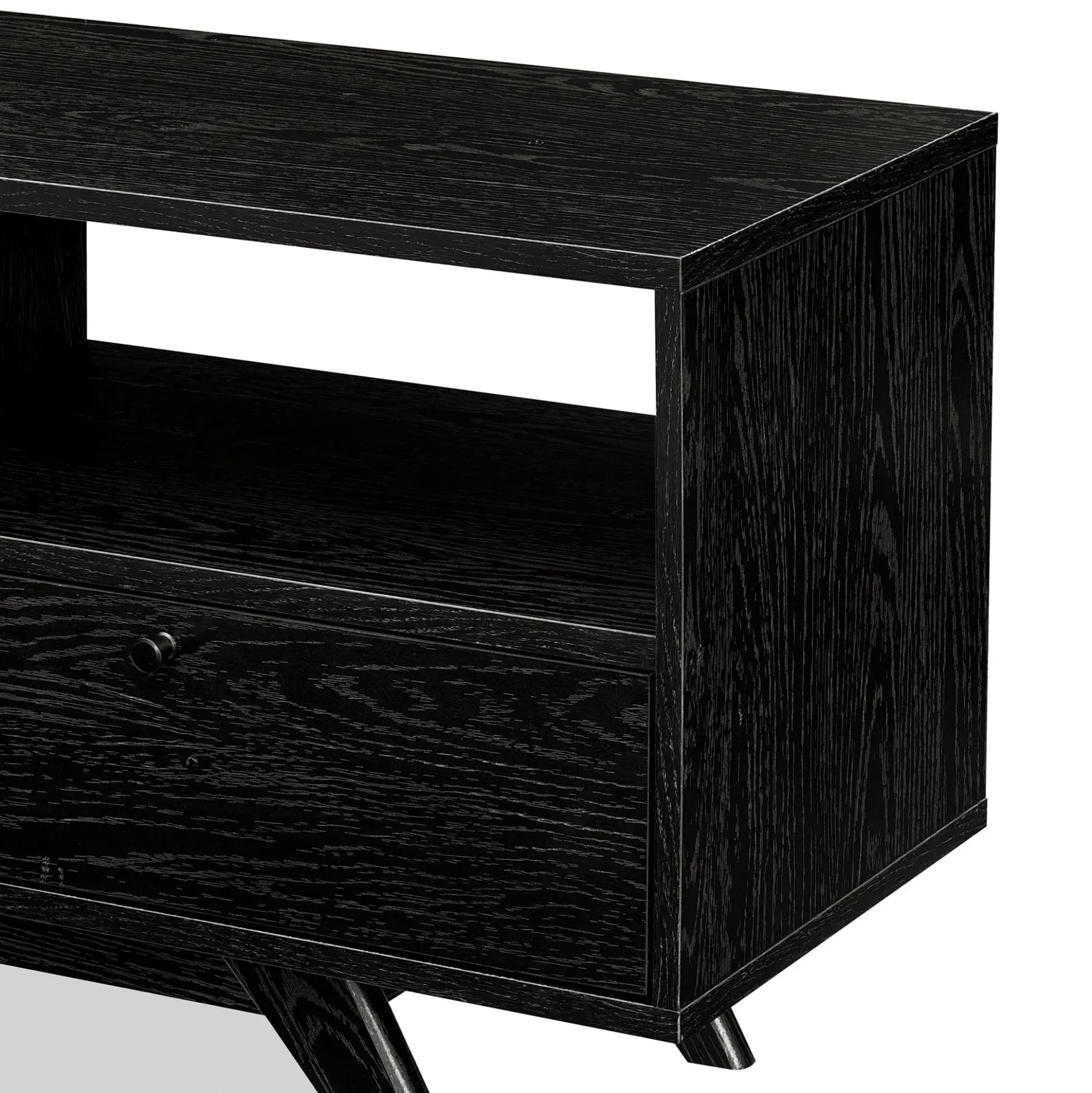 Mid-Century Kela Modern 3-Door TV Stand