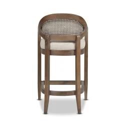 Mid-Century Modern 26' Textured Weave Counter Stool