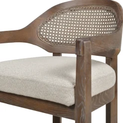 Mid-Century Modern 26' Textured Weave Counter Stool