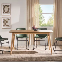Mid-Century Taberu Modern Wood Dining Table