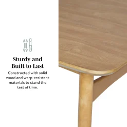 Mid-Century Taberu Modern Wood Dining Table