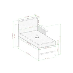 Midland Modern Solid Wood 3-Piece Outdoor Sectional Set