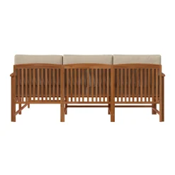 Midland Modern Solid Wood 3-Piece Outdoor Sectional Set