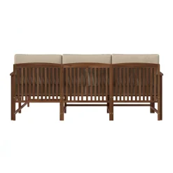 Midland Modern Solid Wood 3-Piece Outdoor Sectional Set