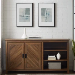 Mila Angled Groove Buffet Sideboard & TV Stand