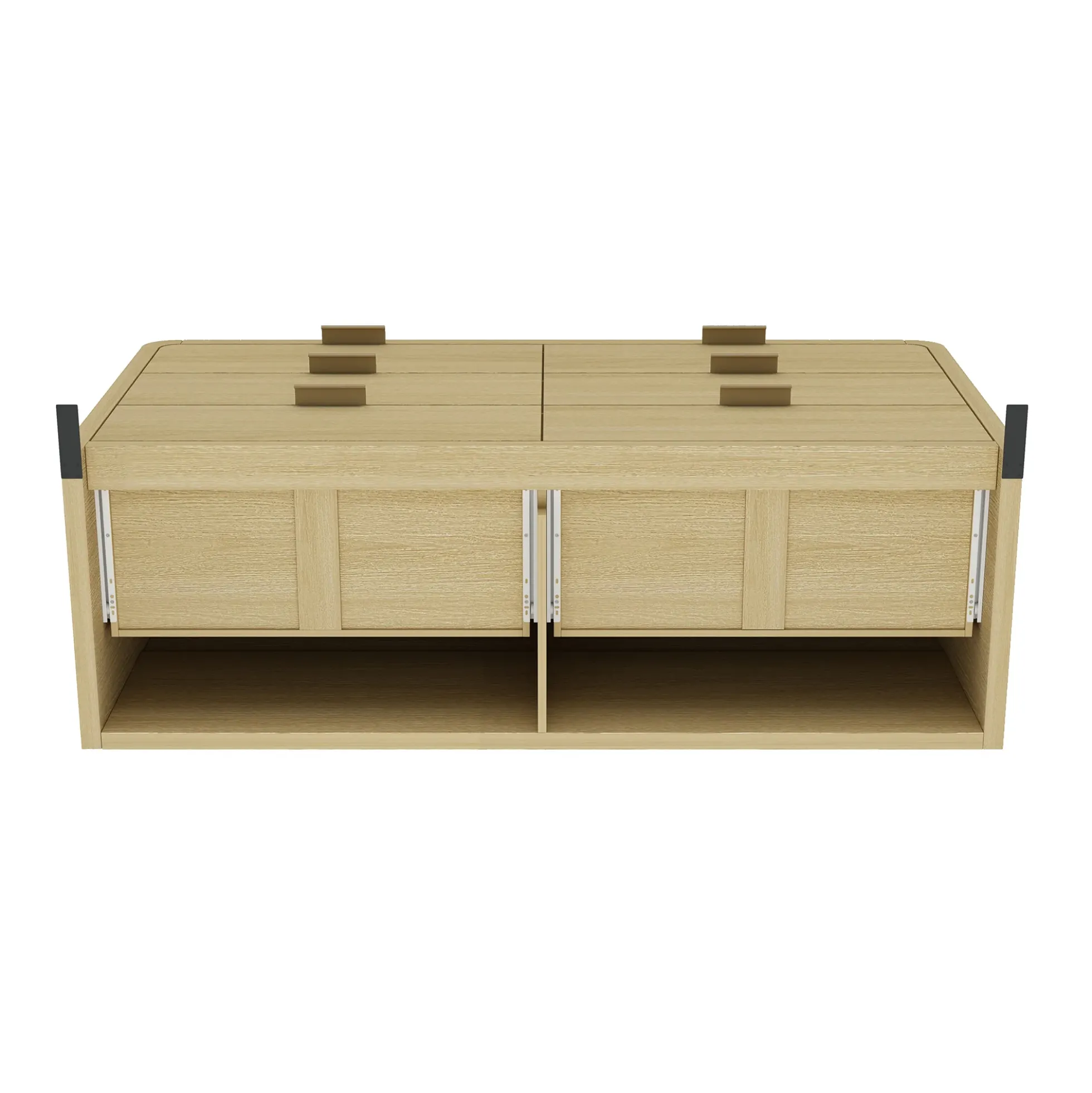 Minimalist Curve Design 6 Drawer Dresser