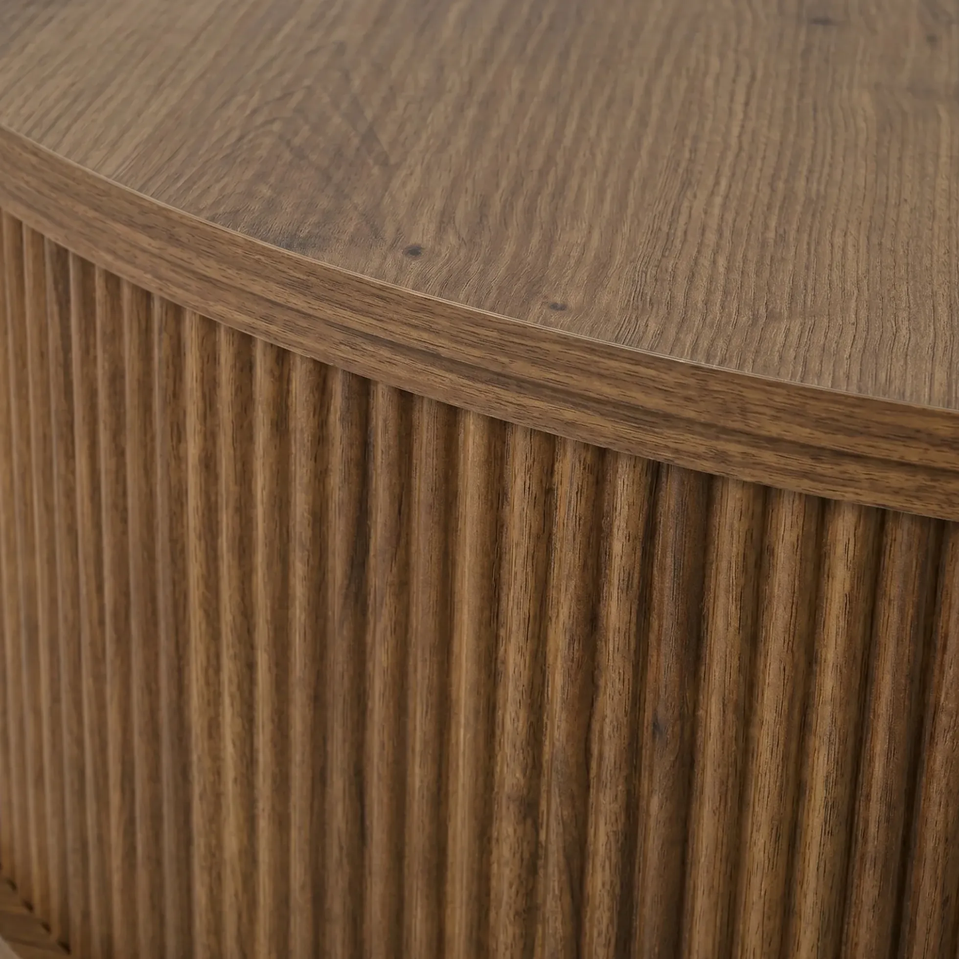 Minimalist Round Lift-Top Coffee Table with Hidden Storage