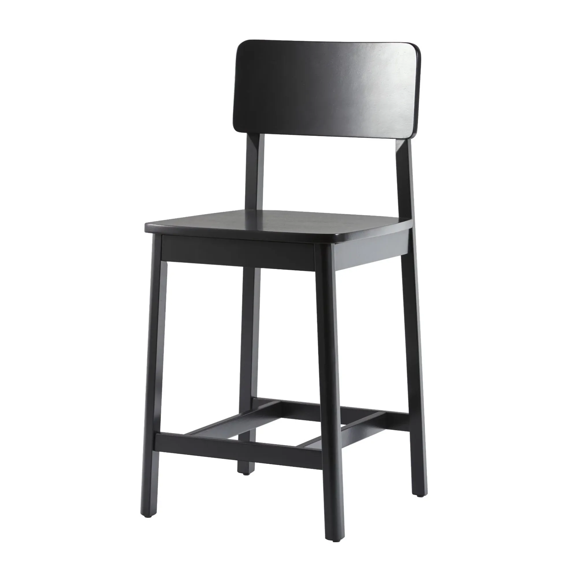 Minimalist Solid Wood Counter Stool, Set of 2