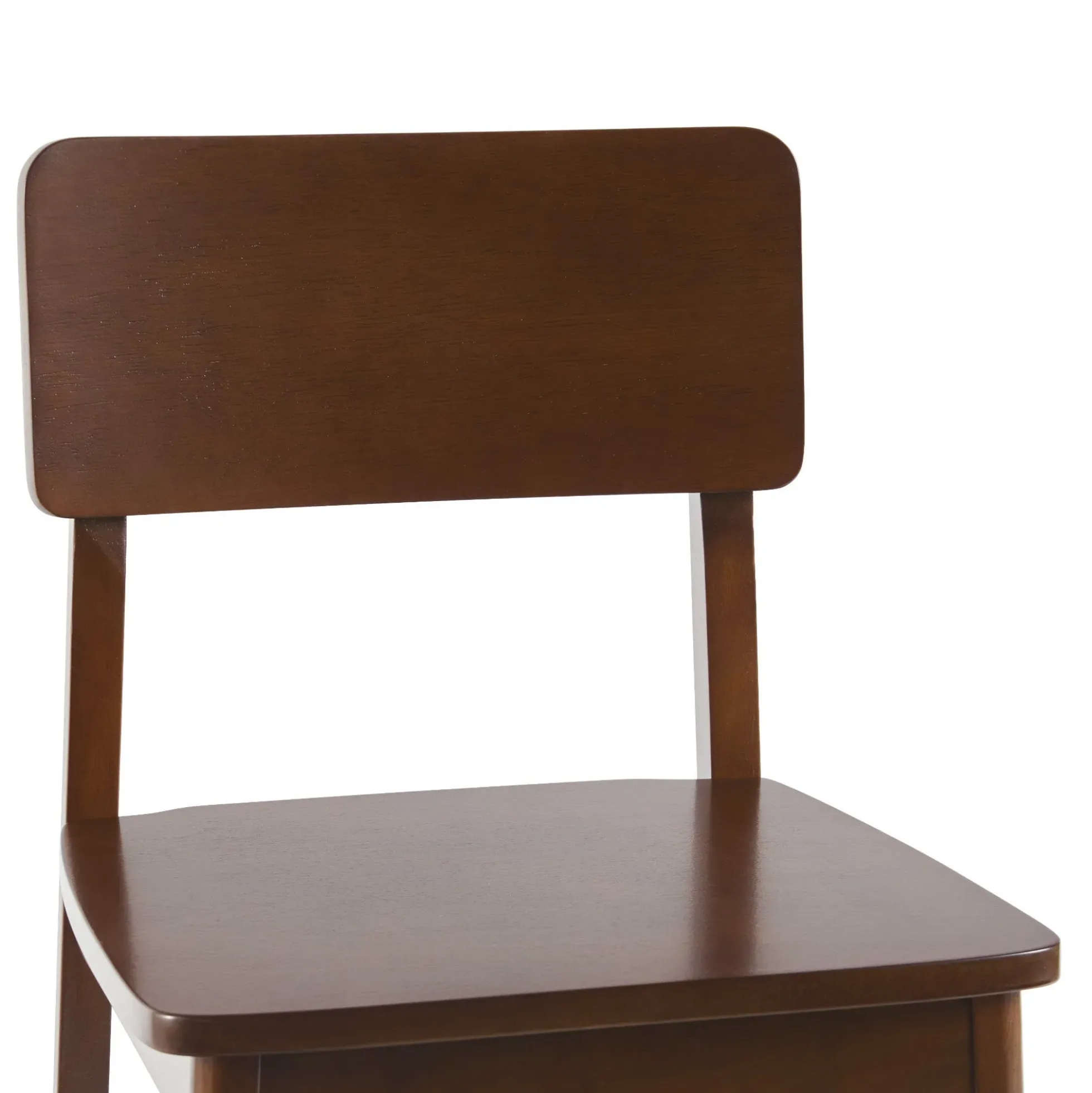 Minimalist Solid Wood Counter Stool, Set of 2