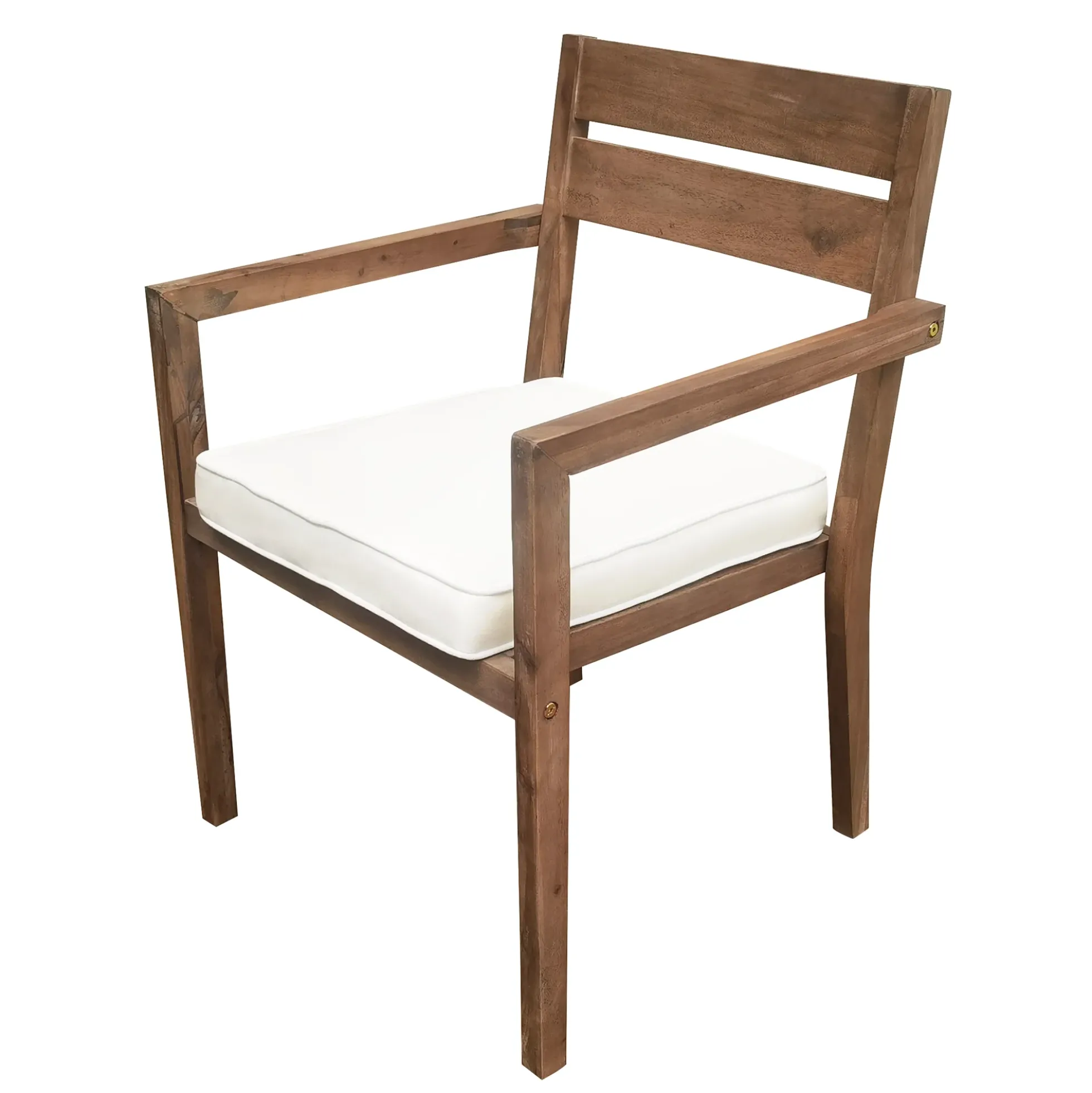 Modern 7 Pieces Acacia Wood Outdoor Full Dining Set with Chair Cushions