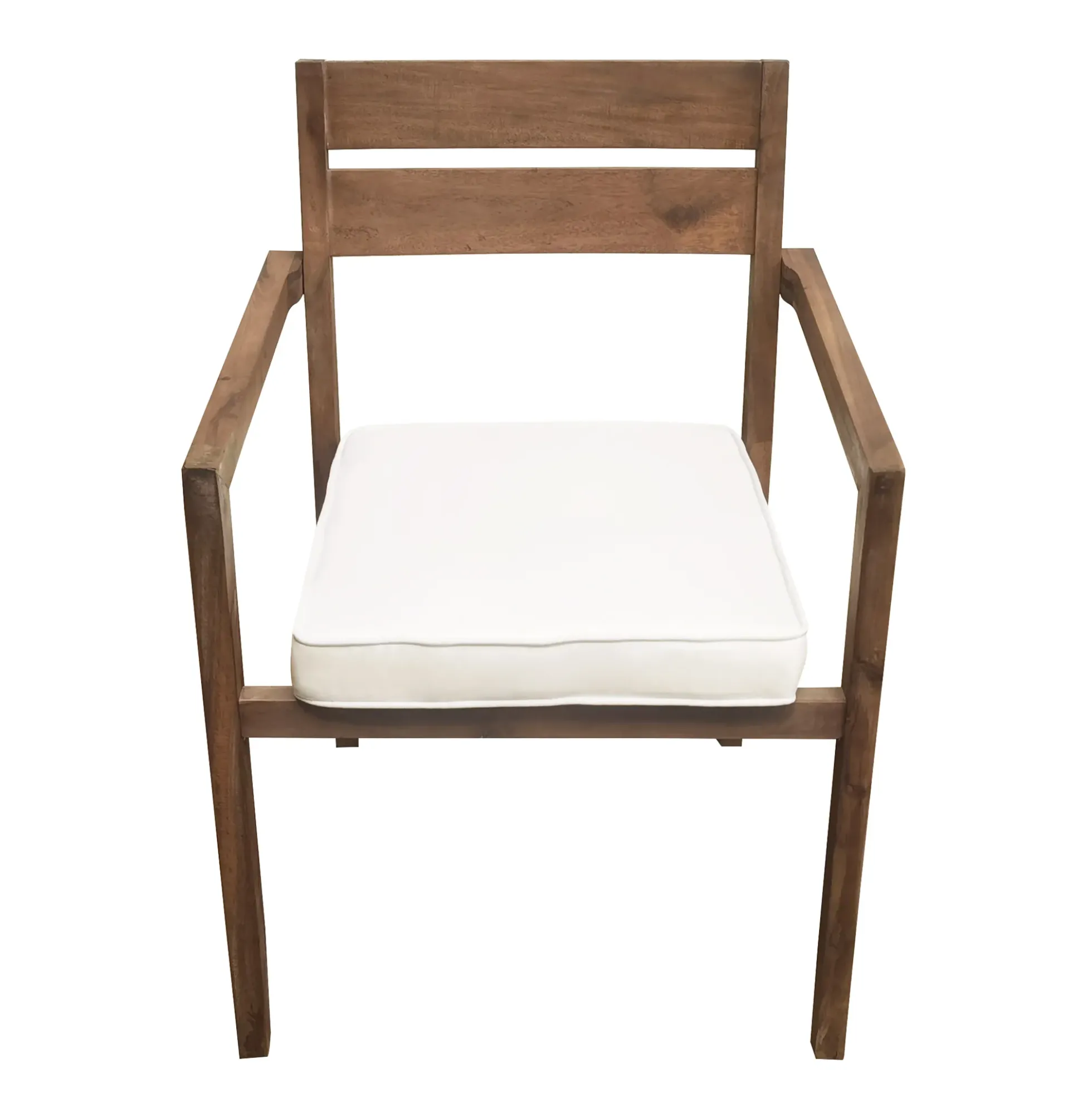 Modern 7 Pieces Acacia Wood Outdoor Full Dining Set with Chair Cushions