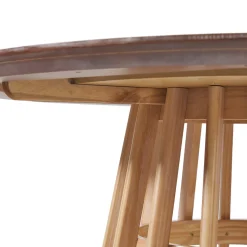 Modern 48 Round Solid Wood Dining Table