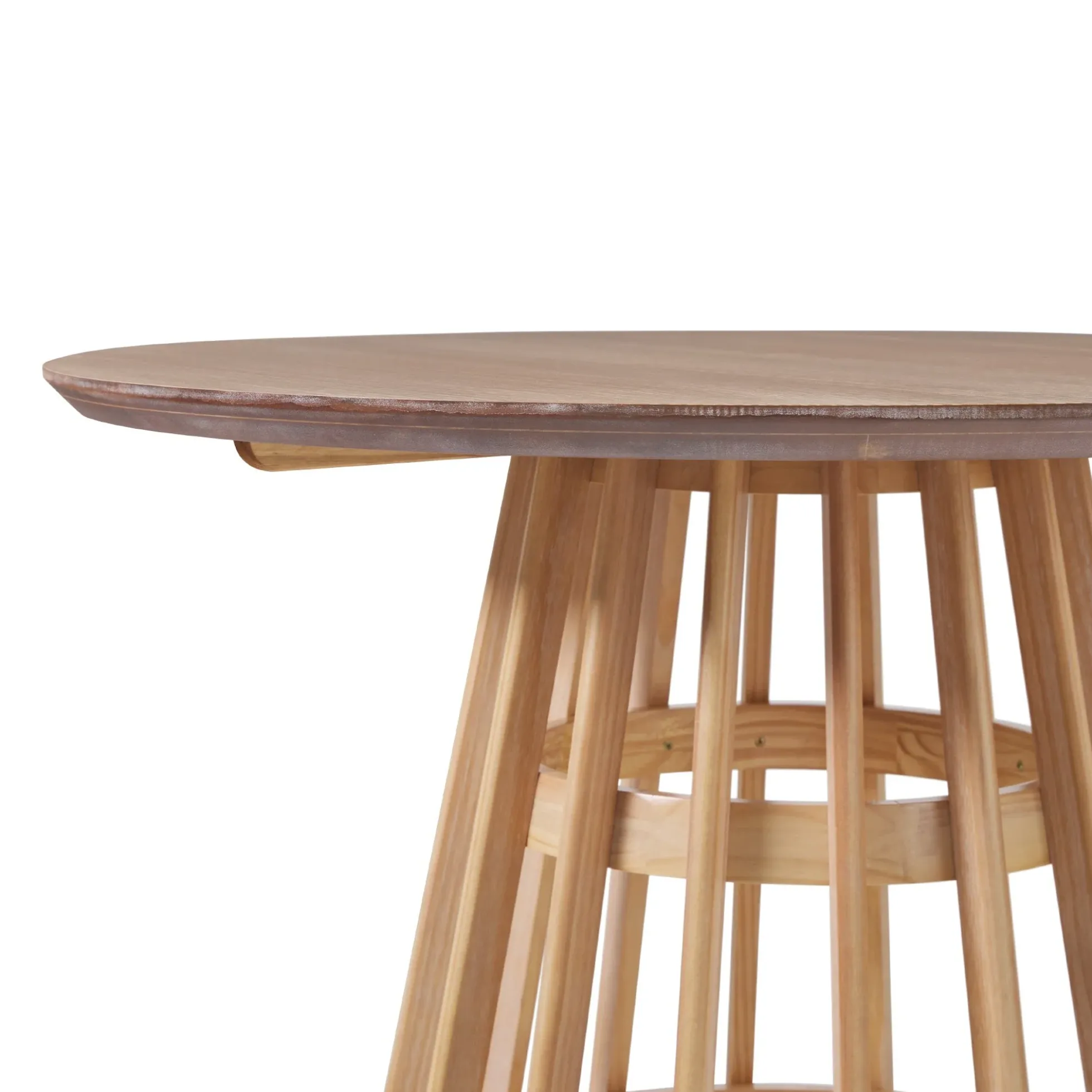 Modern 48 Round Solid Wood Dining Table