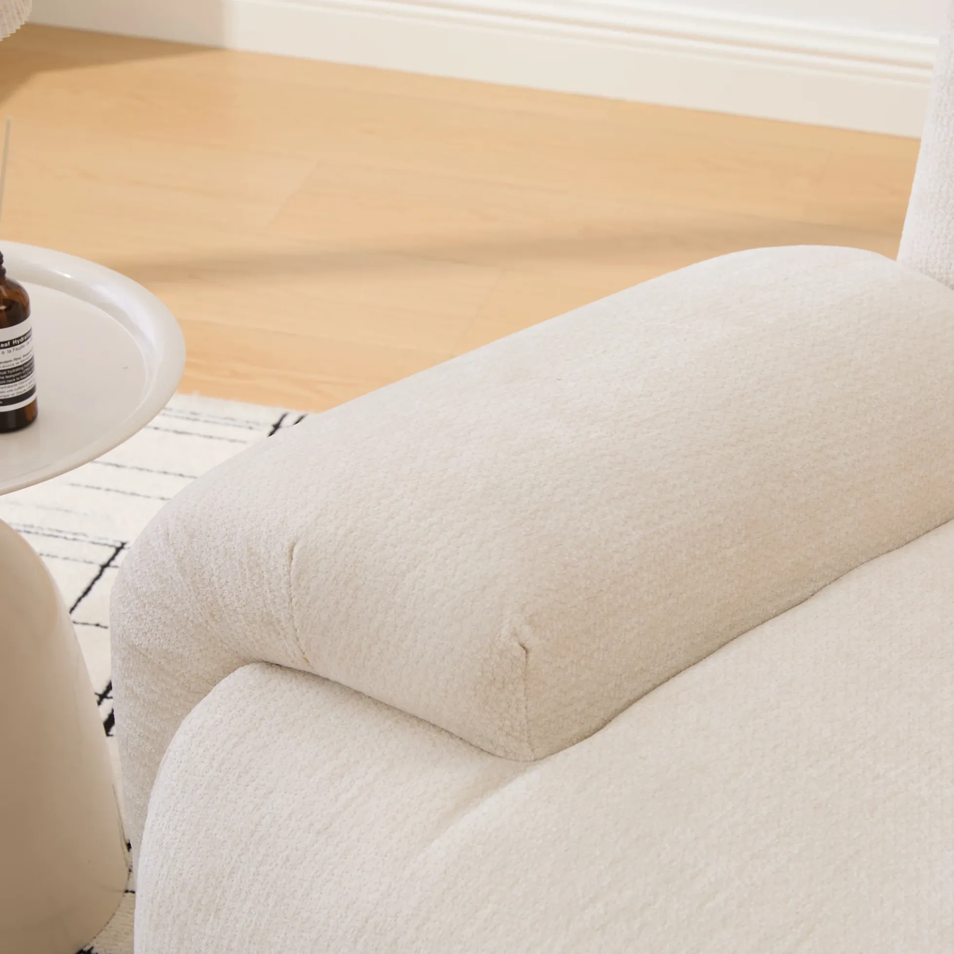 Modern Chenille Armchair Cloud Lounge Accent Chair with Deep Seats