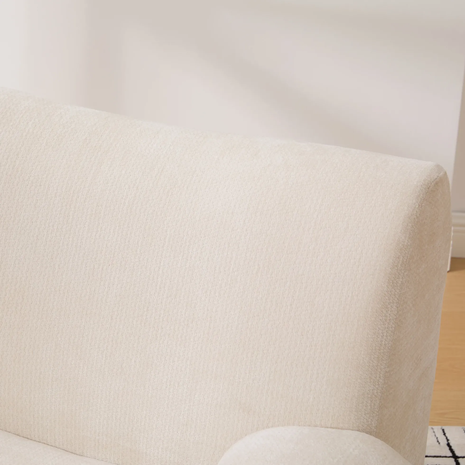 Modern Chenille Armchair Cloud Lounge Accent Chair with Deep Seats