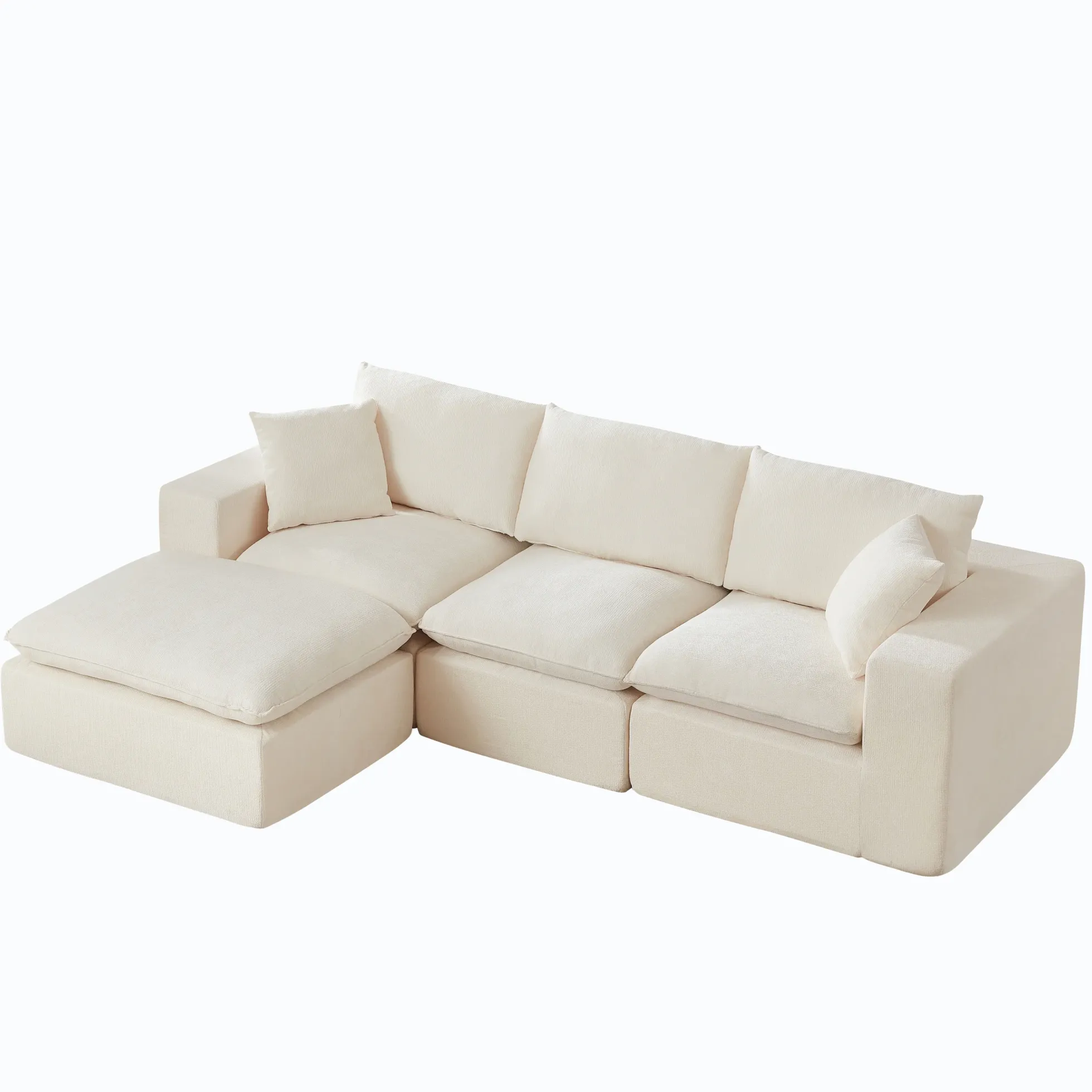 Modern Chenille Cloud Sofa Sectional