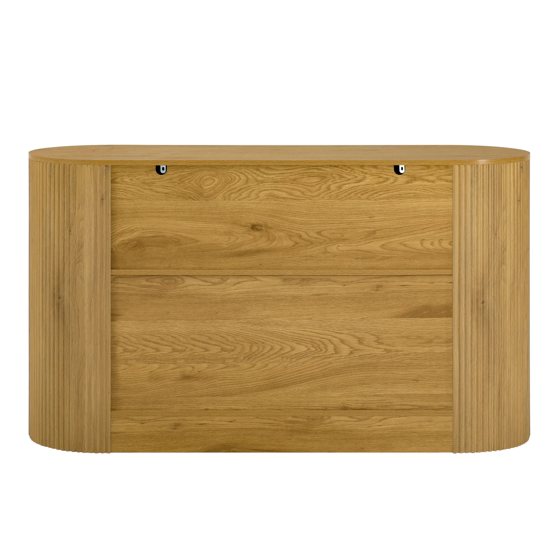 Modern Curve Design Fluted Storage Accent Cabinet / Sideboard
