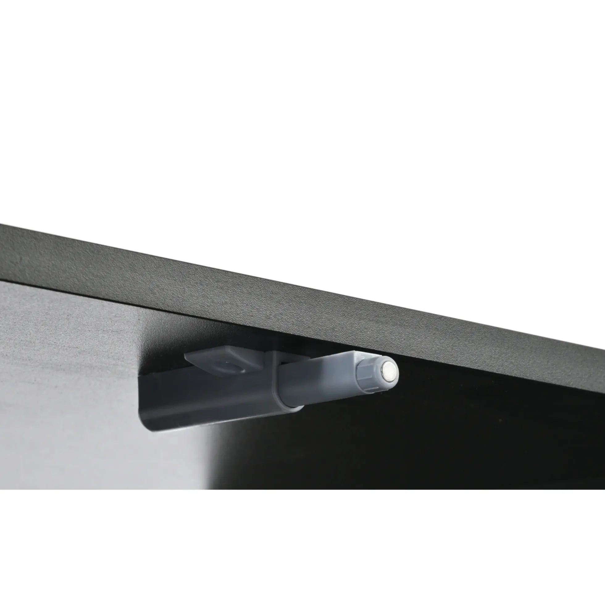 Modern Curve Shape Two Tone 69.6' TV Stand with Ball Feet Detail