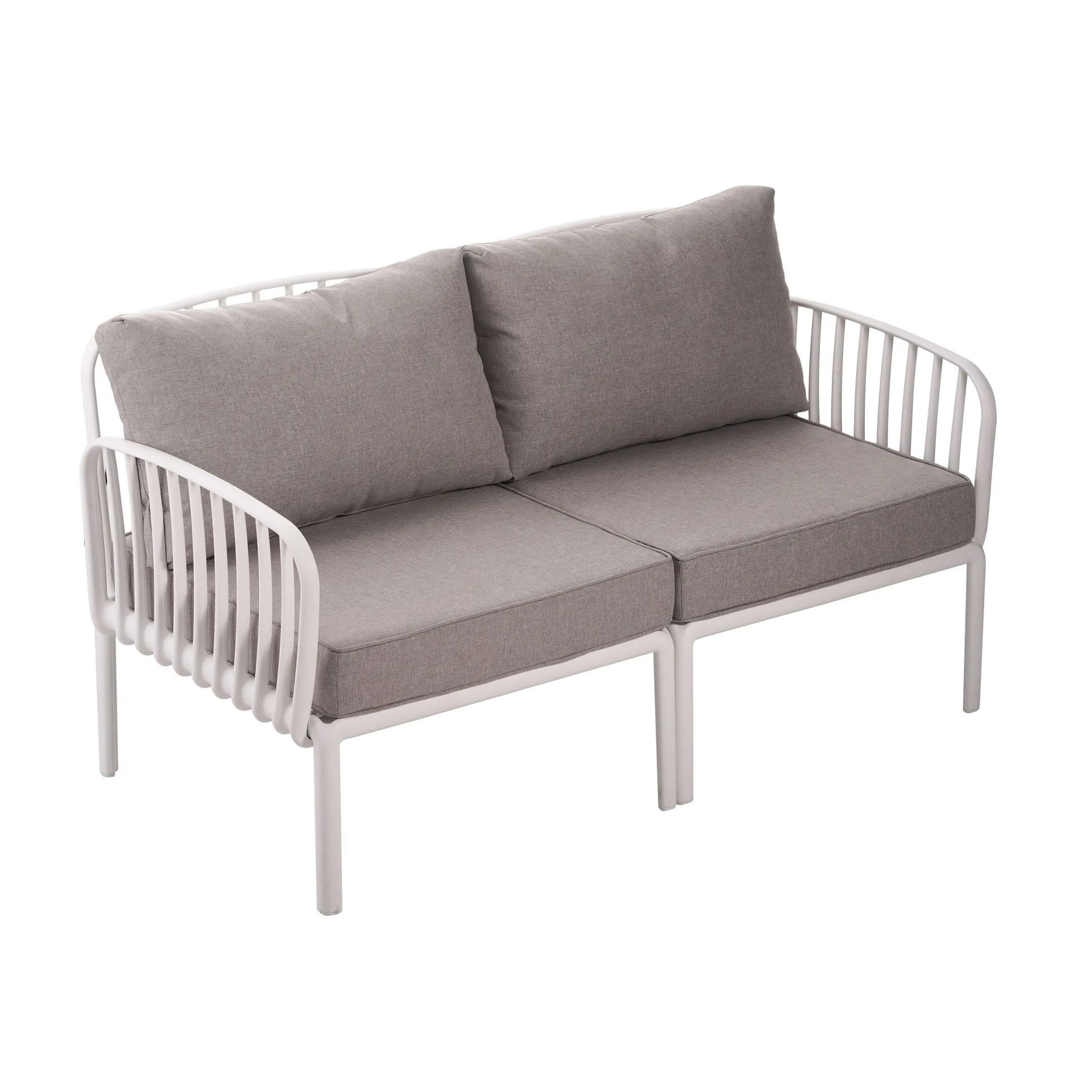 Modern Outdoor 5 Piece Patio Conversation Set with Coffee Table & Waterproof Cushions