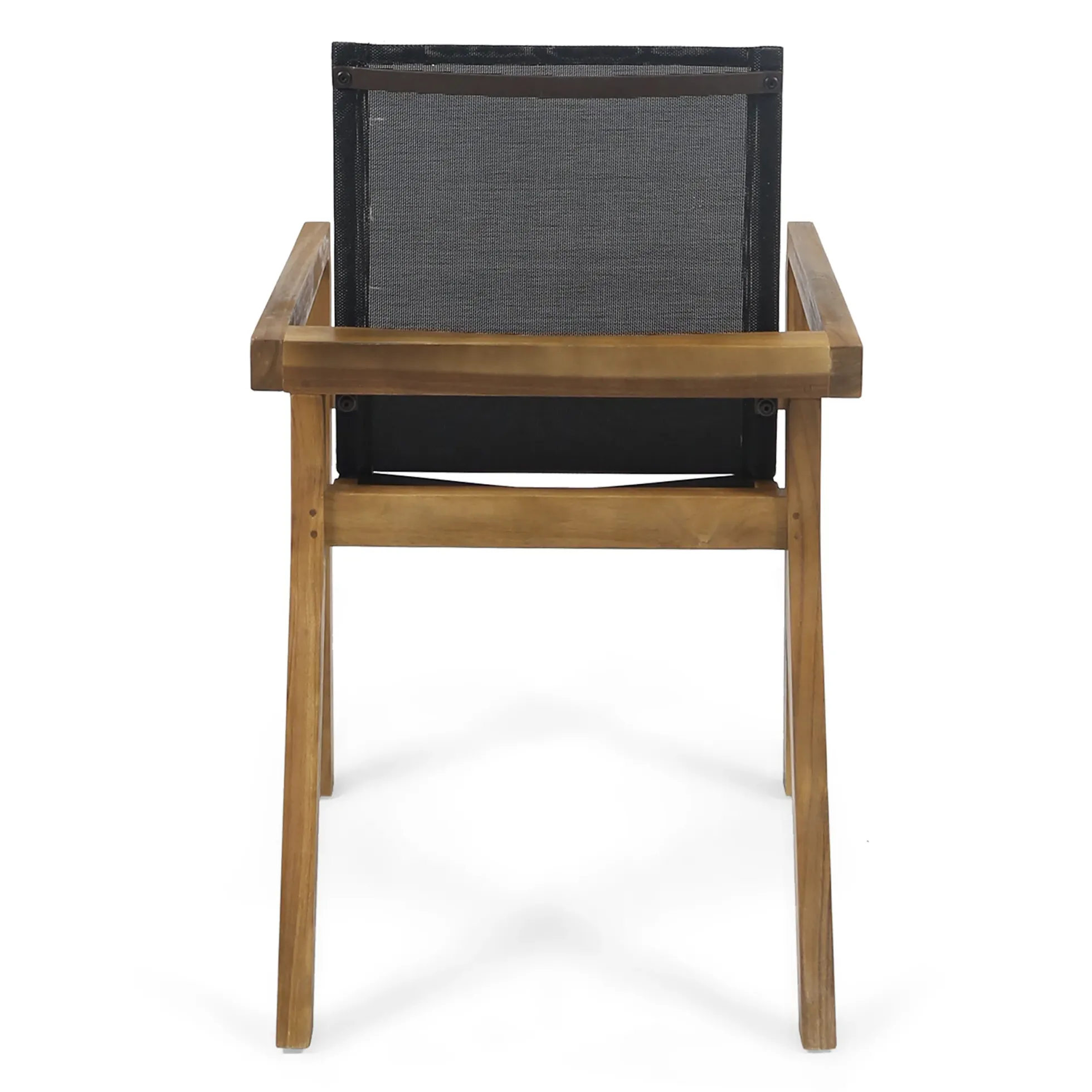 Modern Outdoor Dining Wood Teak Set, Seats 6 with Table