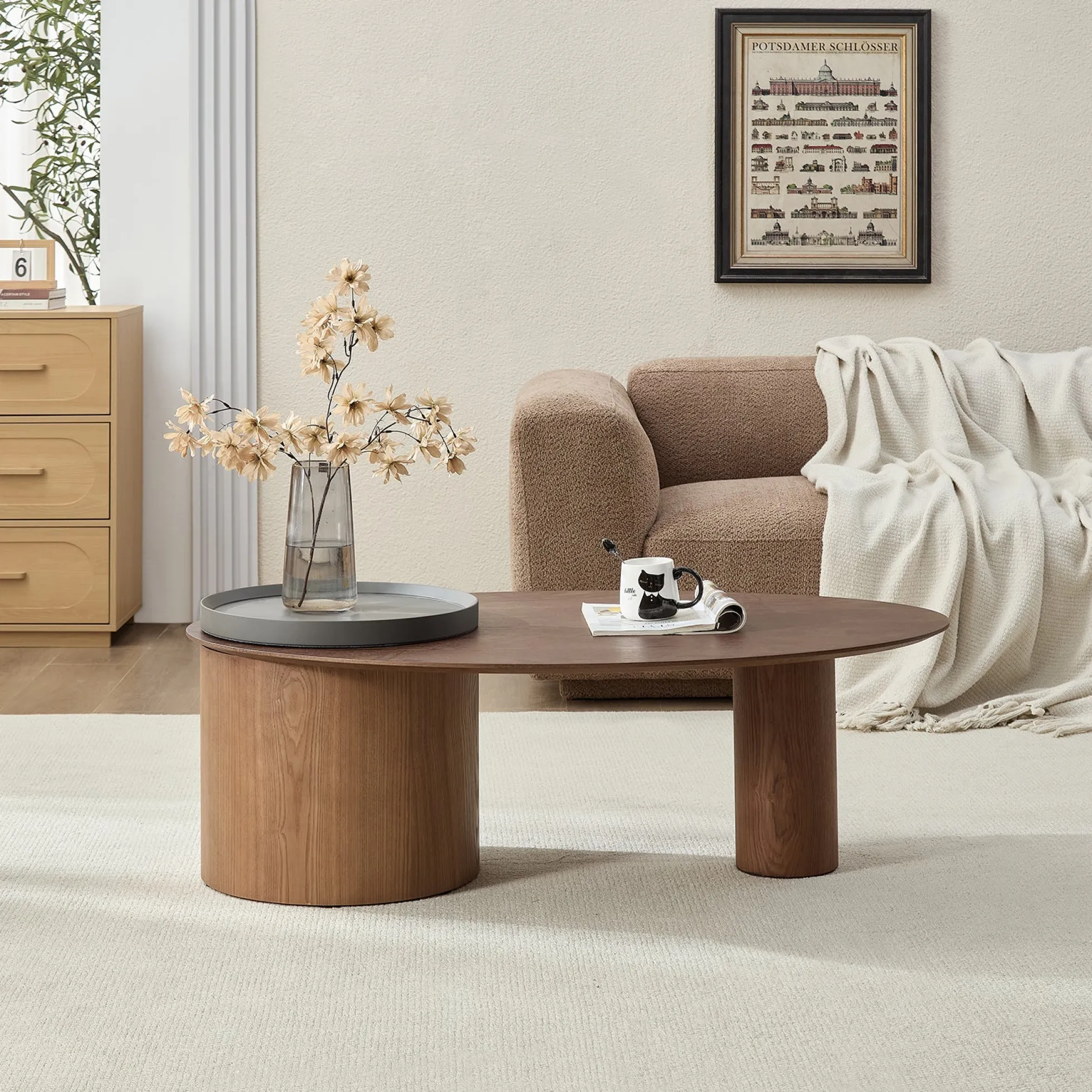 Modern Oval Luxury Coffee Table