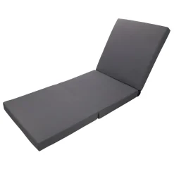 Modern Patio Sun Lounger Chaise with Water-Repellent Cushion