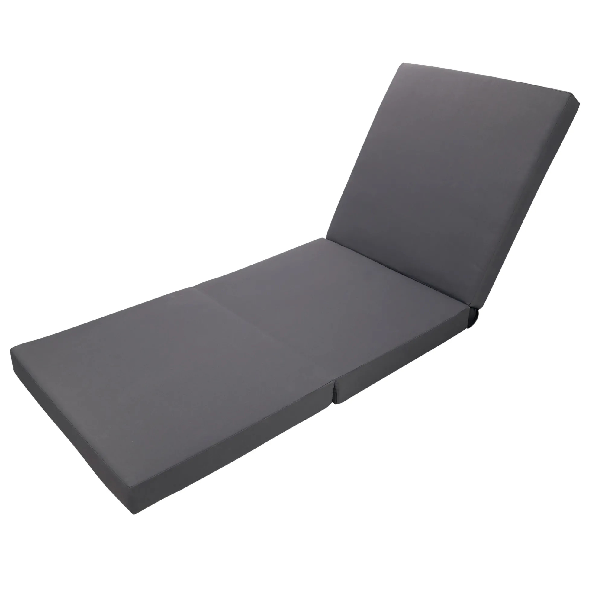 Modern Patio Sun Lounger Chaise with Water-Repellent Cushion