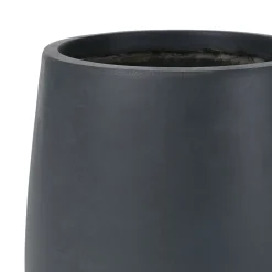Modern Round Lightweight Outdoor Patio Planter Set of 3 Sizes