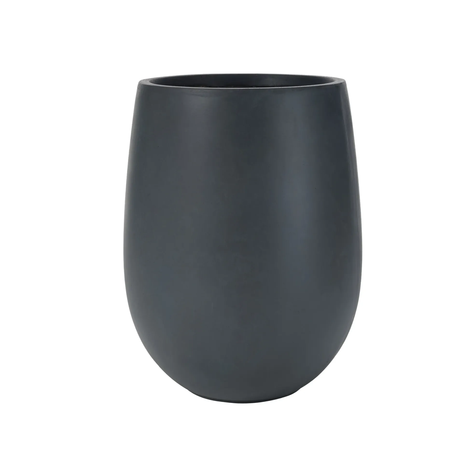 Modern Round Lightweight Outdoor Patio Planter Set of 3 Sizes