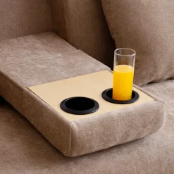Multifunctional Convertible Sleeper Bed Sofa with Storage Ottoman