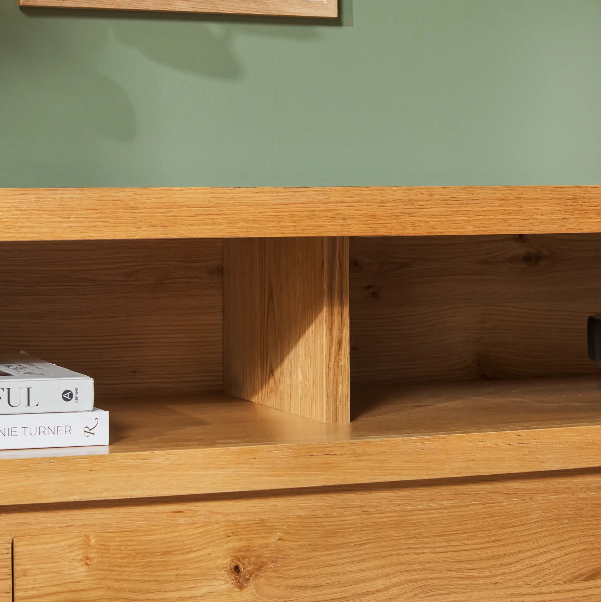 Nash 65" Modern Farmhouse Rustic Oak Wood Sideboard TV Stand