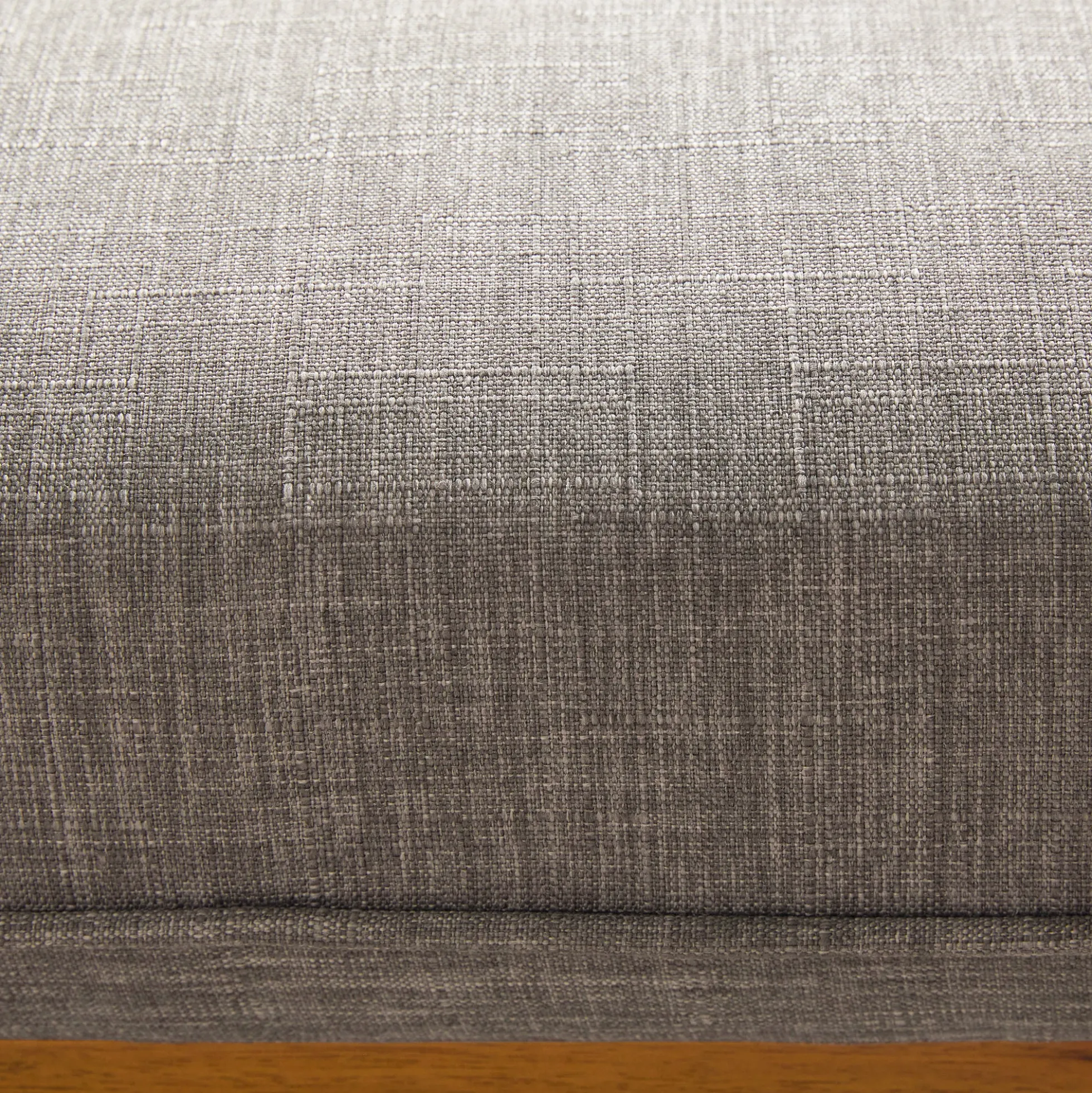Nash Modern Farmhouse Easy Assembly Linen Large Ottoman