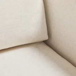Nash Modern Farmhouse Easy Assembly Linen Swivel Accent Chair