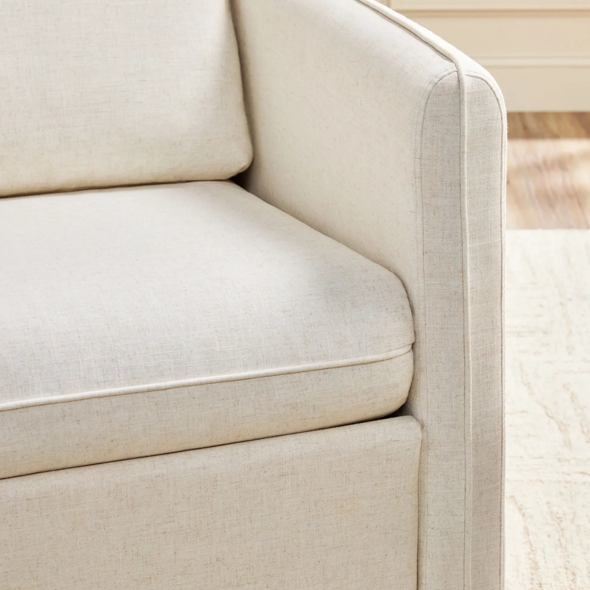 Nash Modern Farmhouse Linen Swivel Accent Chairs, Set of 2