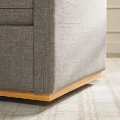 Nash Modern Farmhouse Linen Swivel Accent Chairs, Set of 2