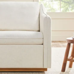 Nash Modern Farmhouse Linen Swivel Accent Chairs, Set of 2
