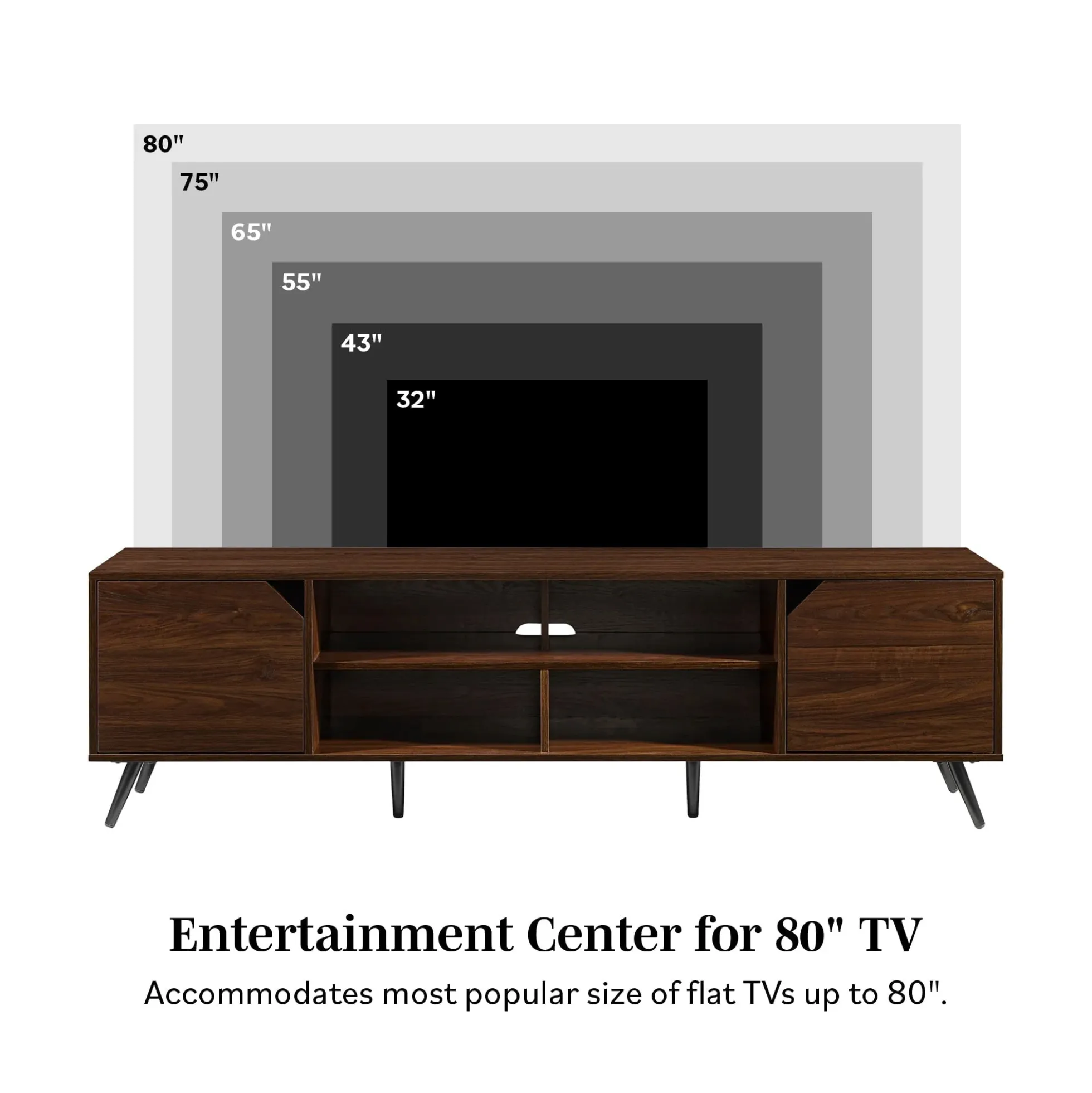 Noah Mid-Century Modern Angular TV Stand Collection