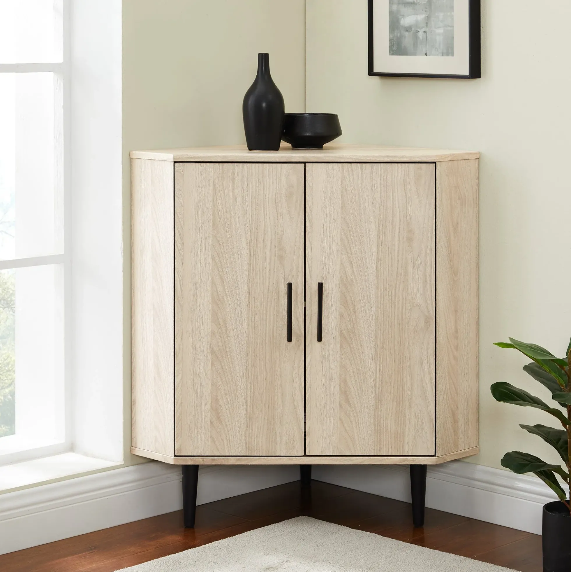 Nora 30" 2- Door Corner Accent Cabinet