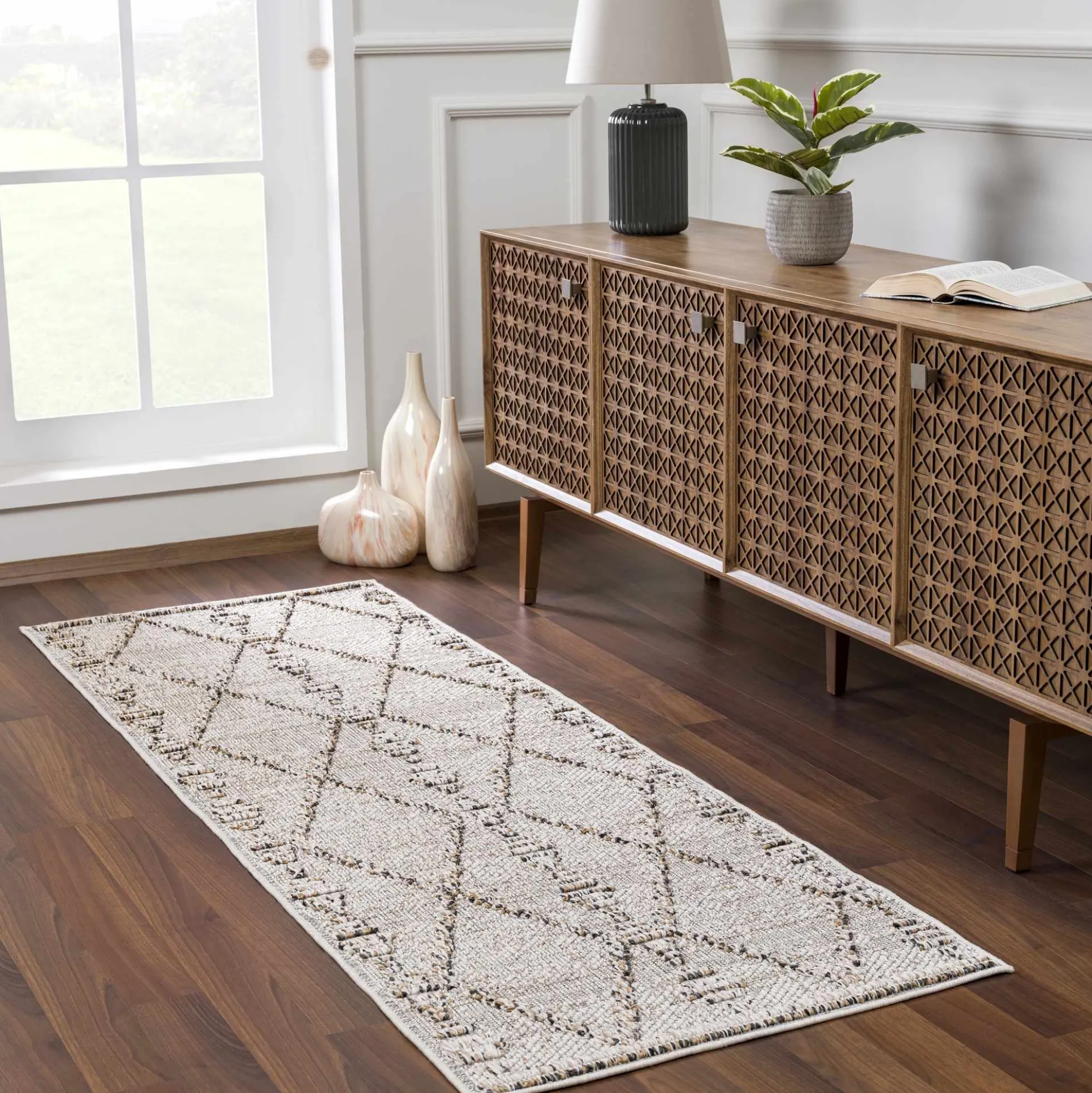 Nyla Bone Indoor & Outdoor Rug