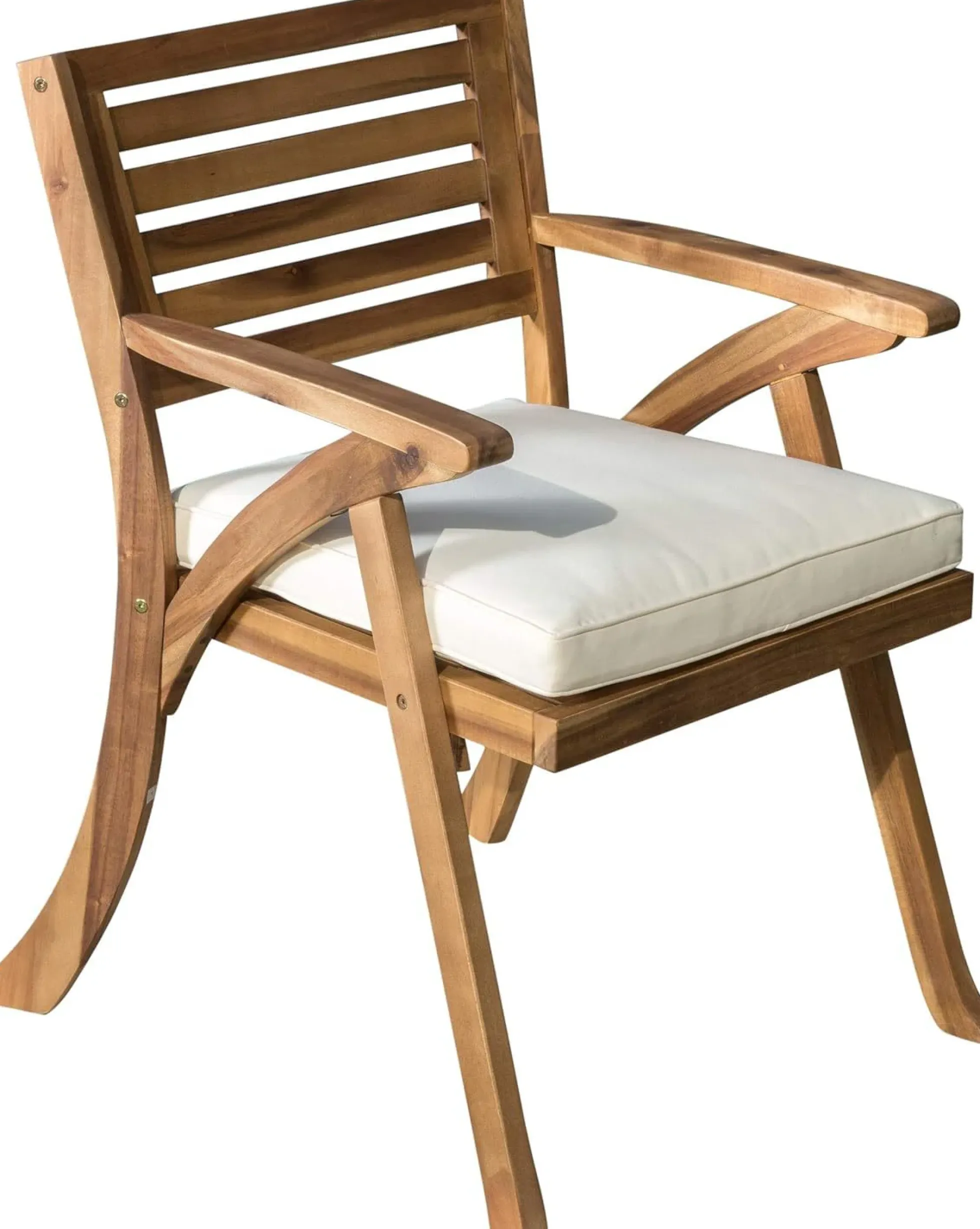 Outdoor 7 Pieces Acacia Wood Dining Set with Handwoven Rattan Legs