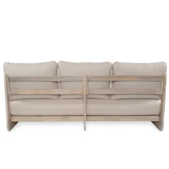 Outdoor Acacia Wood 3 Seater Lazy Sofa Couch
