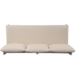 Outdoor Acacia Wood 3 Seater Lazy Sofa Couch