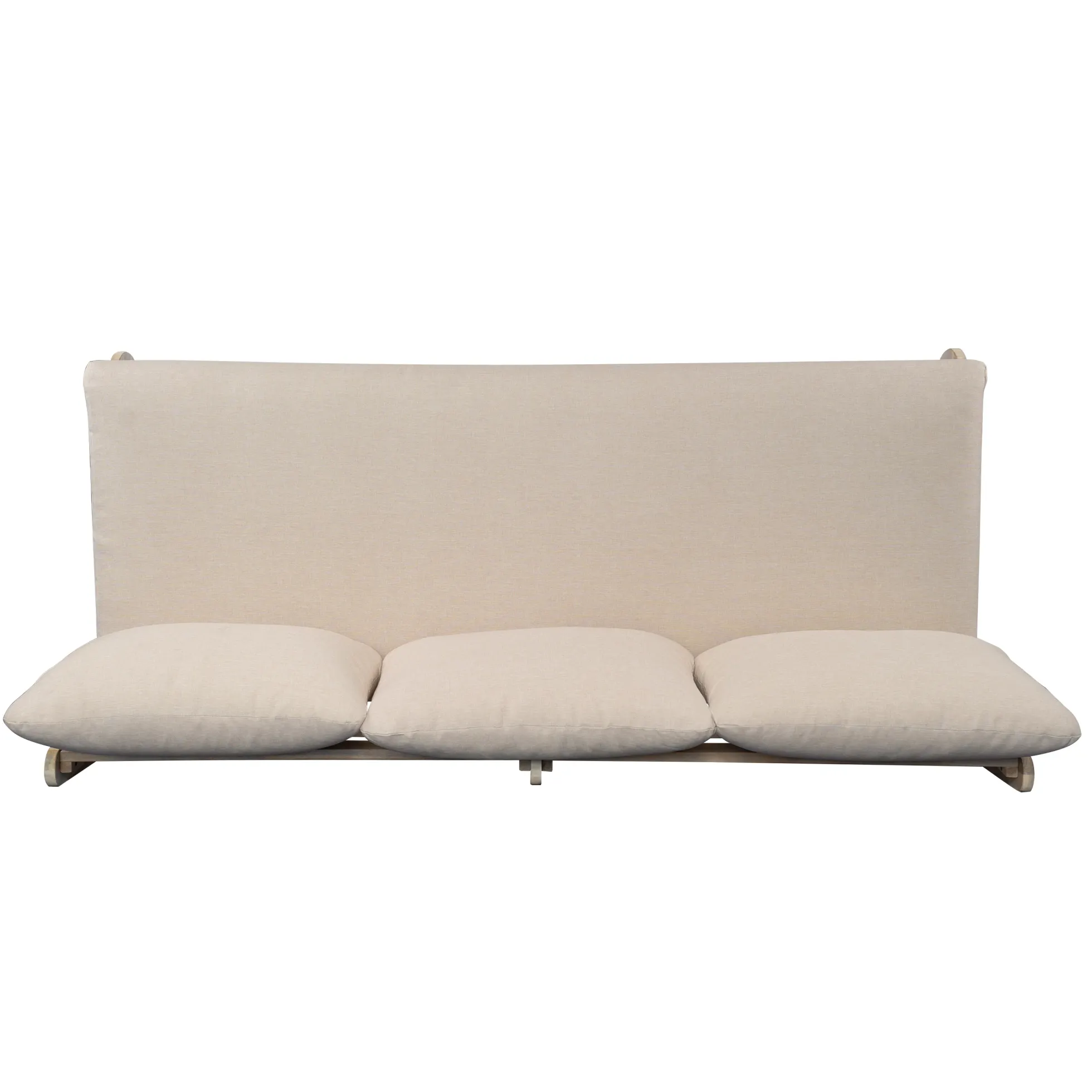 Outdoor Acacia Wood 3 Seater Lazy Sofa Couch