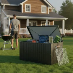 Outdoor Metal Storage Box Store Size Medium