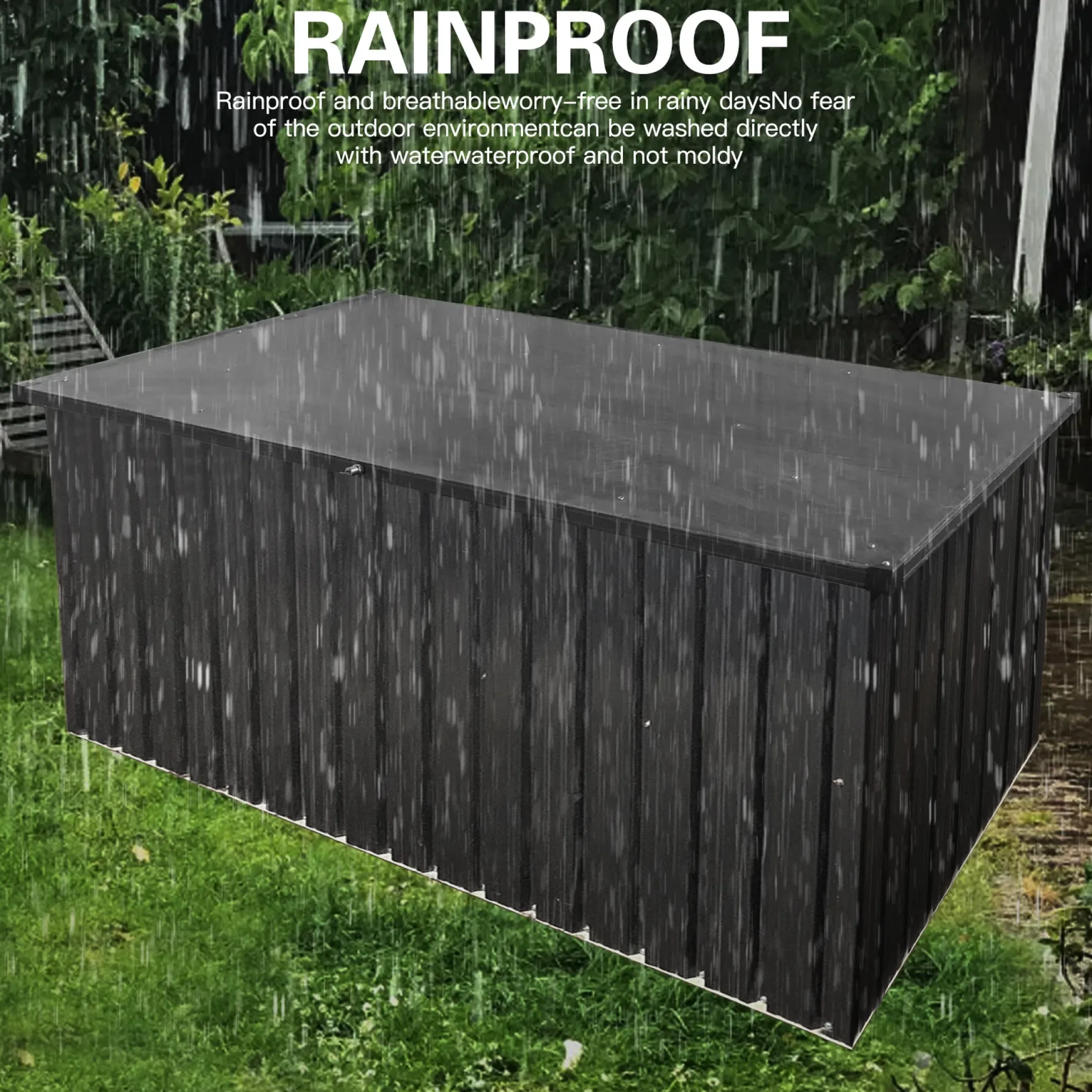 Outdoor Metal Storage Box Store Size Medium