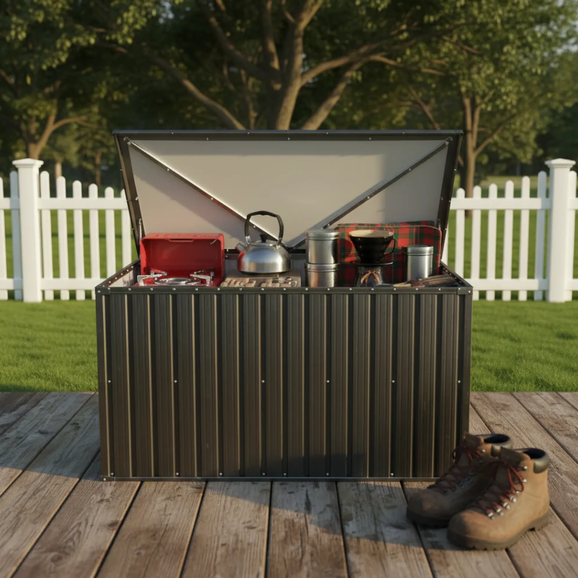 Outdoor Metal Storage Box Store Size Medium