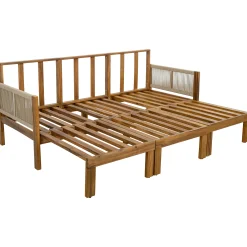 Outdoor Patio 3 Seat Sunbed Daybed Couch